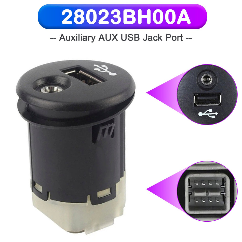 Zusätzlicher AUX-USB-Anschluss 28023BH00A für Nissan Juke 2011-2016