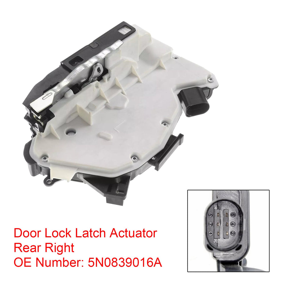 Türschloss Latch Antrieb Hinten Rechts 5N0839016A Für VW Tiguan CC Amarok