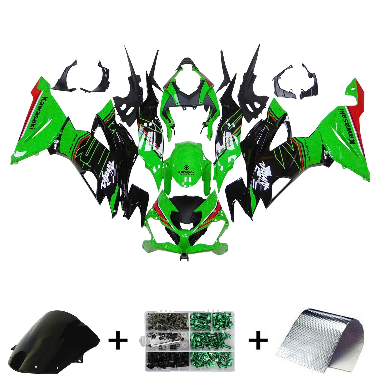 2019-2023 Kawasaki ZX6R Einspritzverkleidungssatz Karosserie Kunststoff ABS