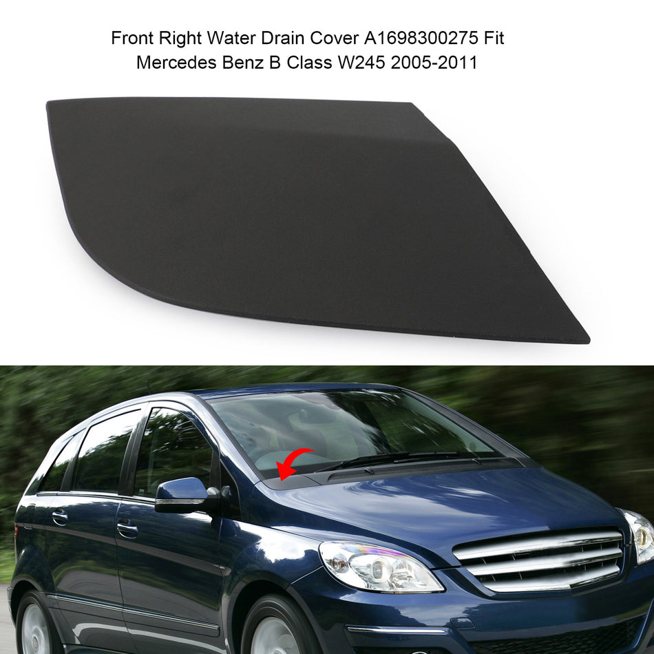 Couvercle de vidange d'eau avant droit A1698300275 pour Mercedes Benz Classe B W245