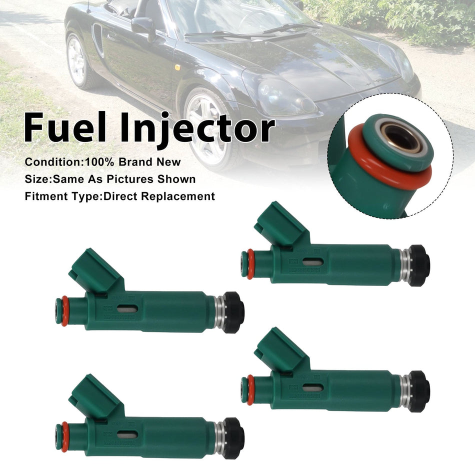 4 Stück Kraftstoffeinspritzdüsen für Toyota Celica 2000-05 und Corolla 2000-2004, Teilenummer 23250-22040