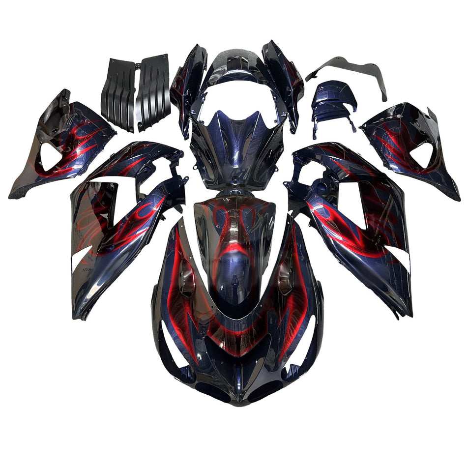 Injection Verkleidung Kit Karosserie fit Für Kawasaki ZX14R ZZR1400 2006-2011