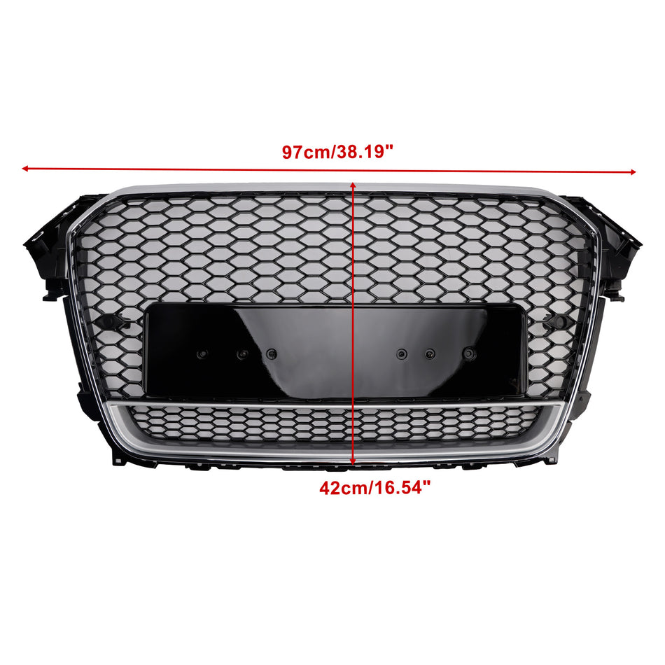 RS4 Style Frontstoßstange Kühlergrill für Audi A4 S4 B8.5 2013-2016 mit Quattro