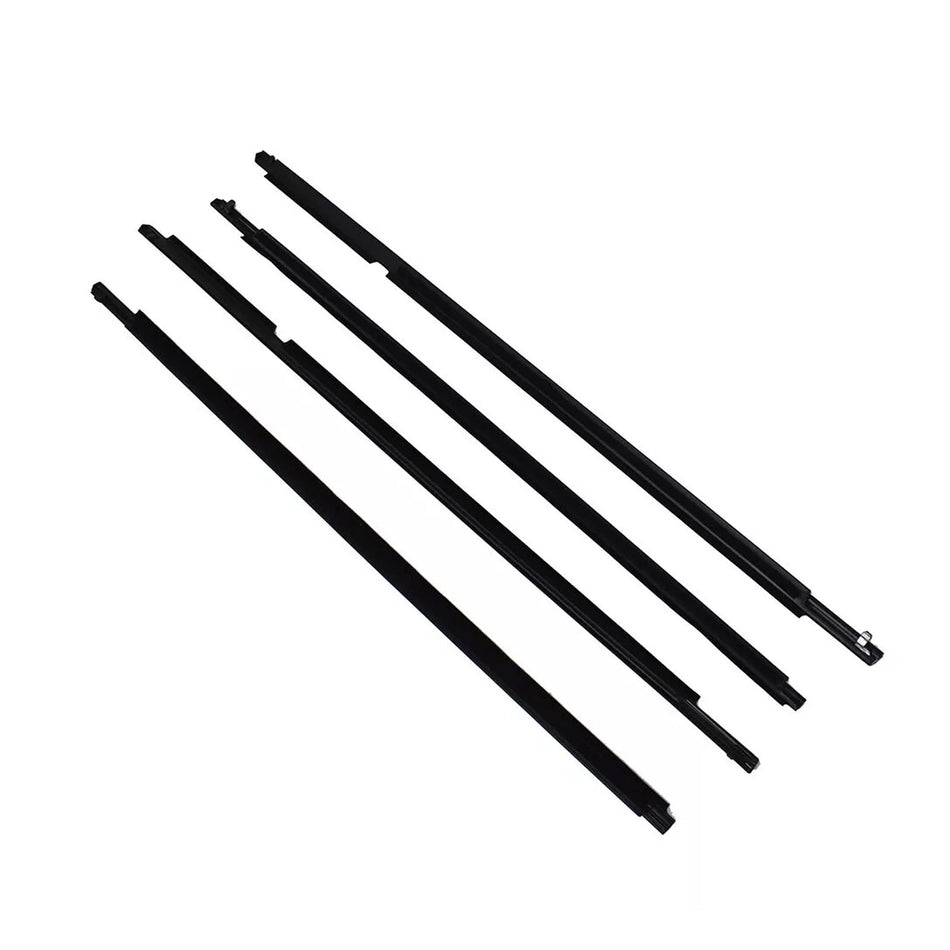 2008–2010 Toyota Highlander 4 Stück Weatherstrip Fenster Moulding Trim Dichtung Gürtel