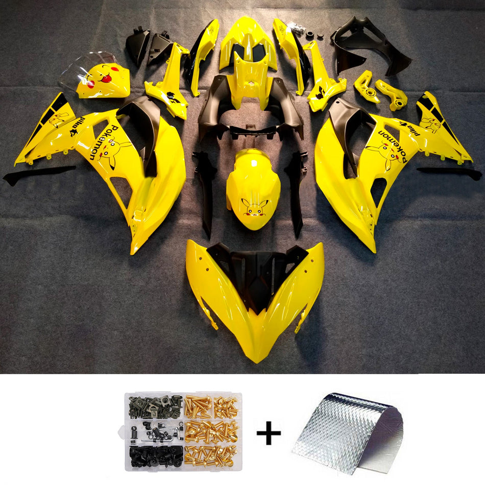 Verkleidungssatz aus ABS-Kunststoff, passend für Kawasaki ER-6F Ninja650R 2017-2019