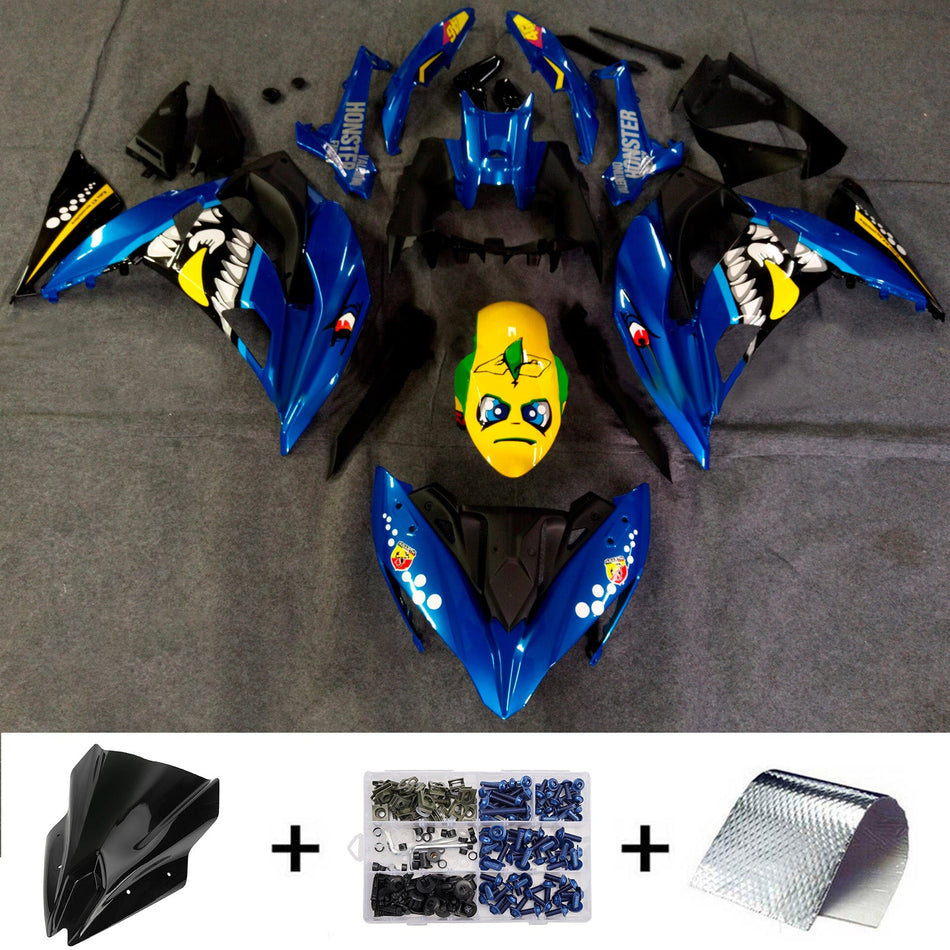 Verkleidungssatz aus ABS-Kunststoff, passend für Kawasaki ER-6F Ninja650R 2017-2019