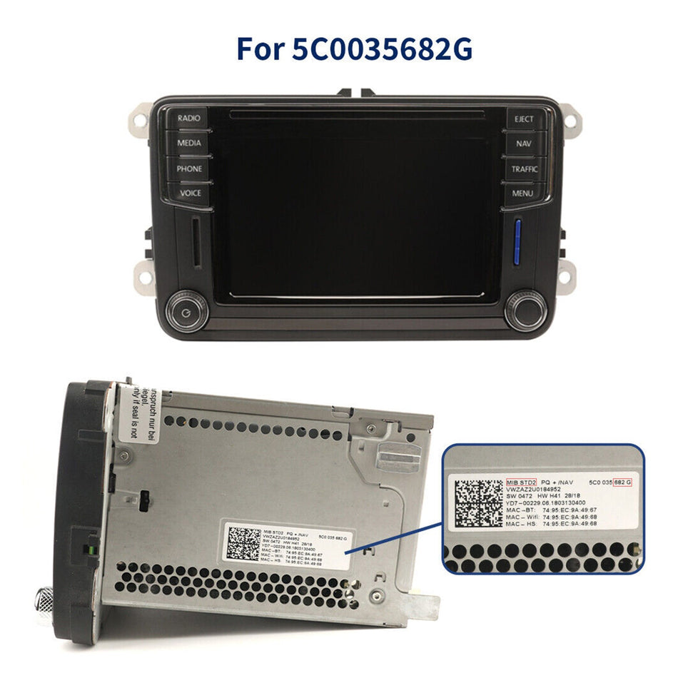 6,5" LCD-Touchscreen-Display für VW Skoda MIB STD2 684 200 TDO-WVGA0633F00045