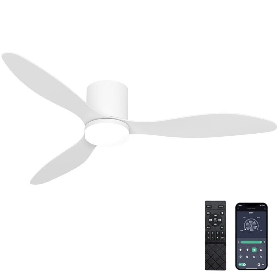 DC-Motor Fernbedienung/App-Steuerung 42" Deckenventilator mit Licht dimmbare LED