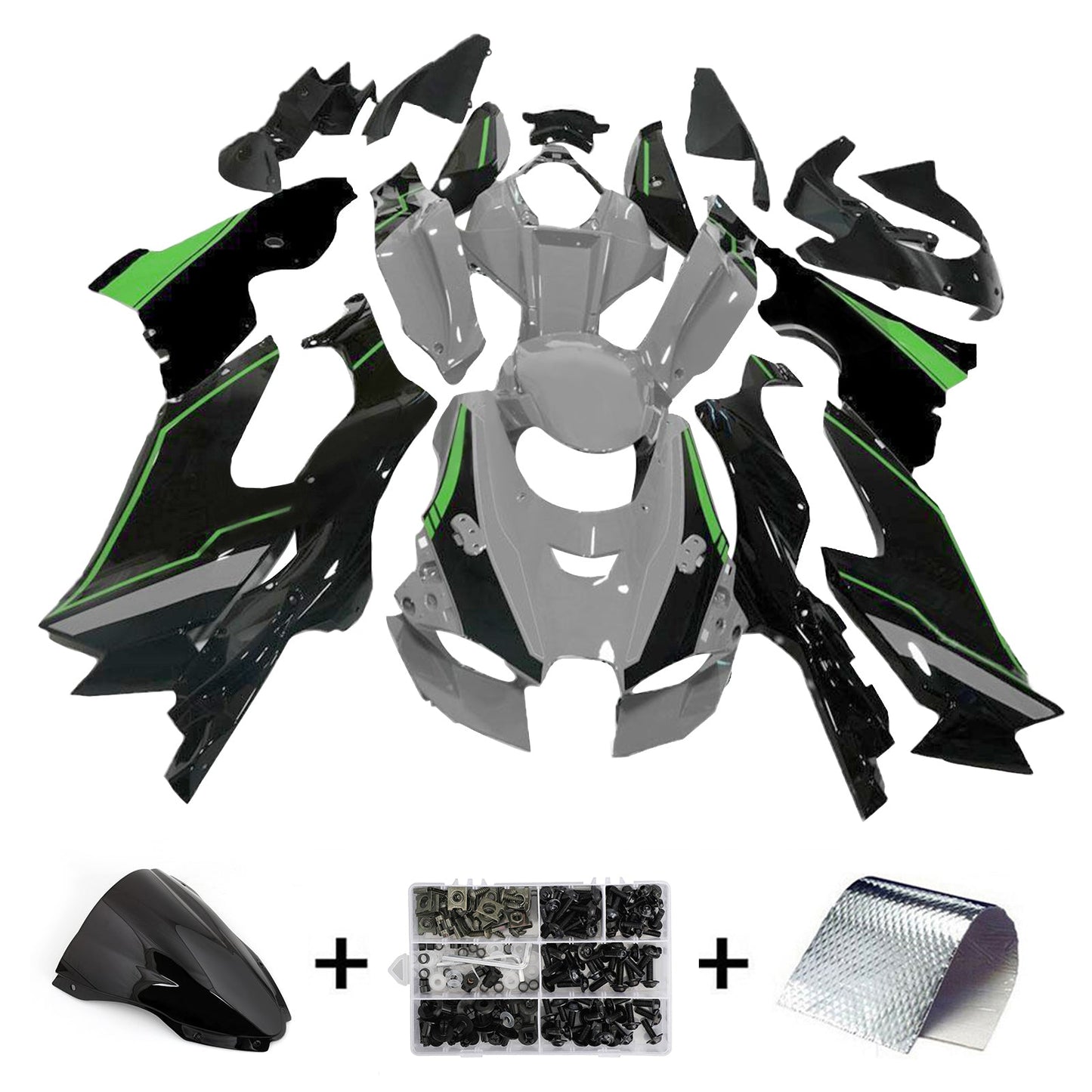 2021-2024 Kawasaki ZX-10R ZX10RR Einspritzverkleidungssatz Karosserie ABS