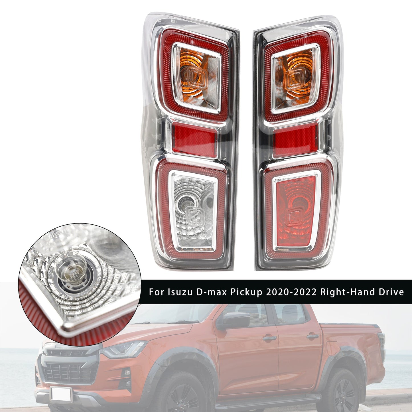 2020-2022 Isuzu D-max Pickup RHD L+R Led Rücklicht Lampe