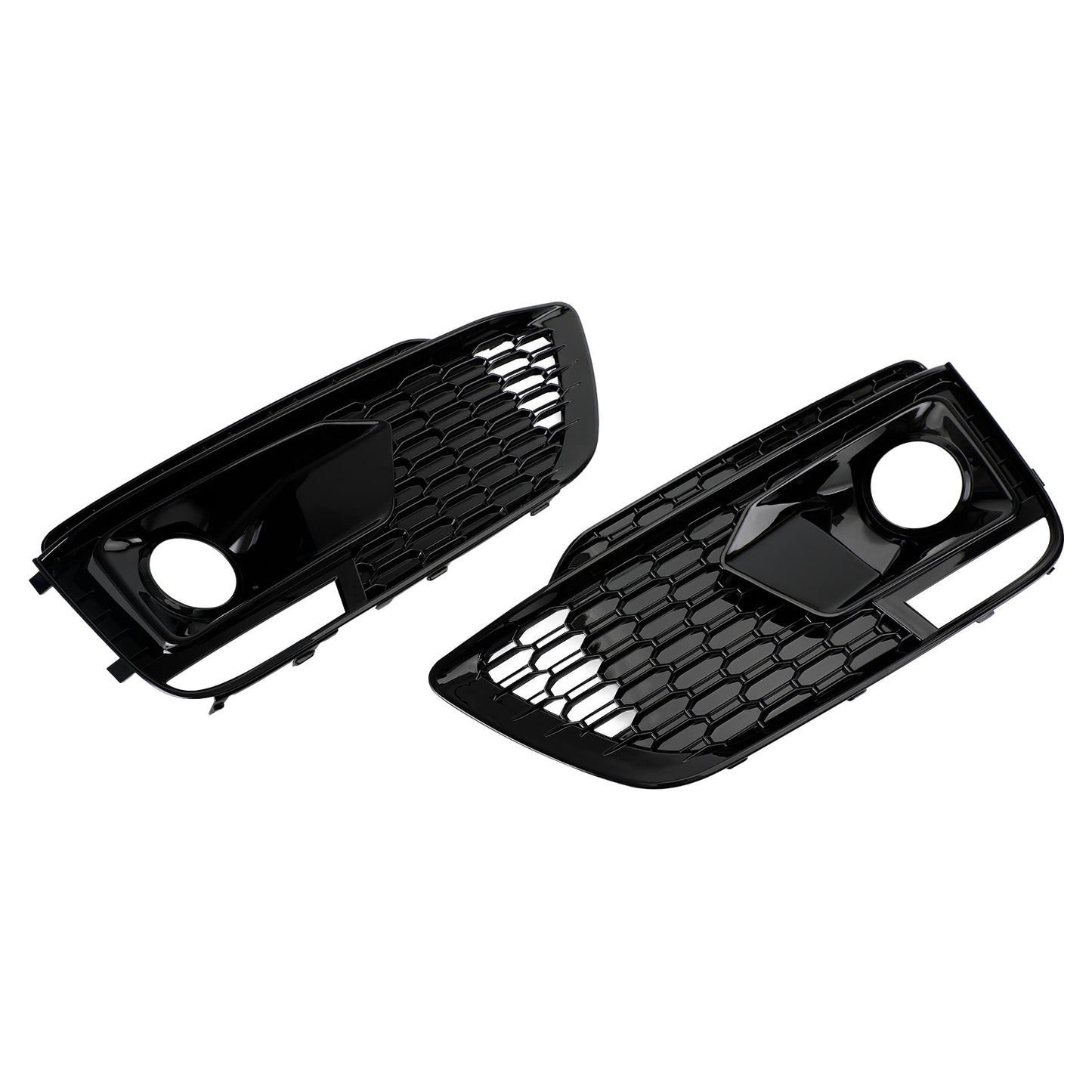 RSQ5 Black Front Honeycomb Fog Lamp Grilles Cover Für Audi Q5 SQ5 2018-2020