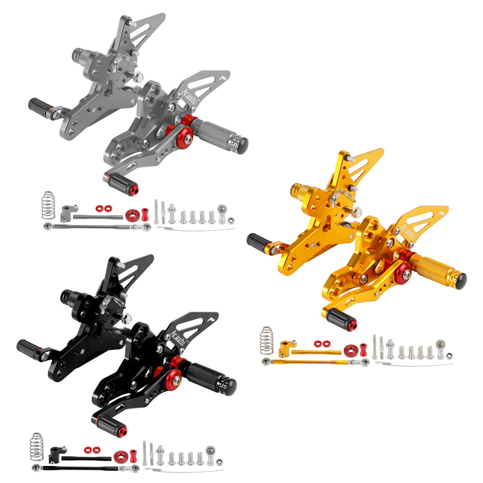 Aluminium Fahrer-Fußrastenanlage Fußrasten Pegs für Honda CBR650R / CB650R (2019–2023)