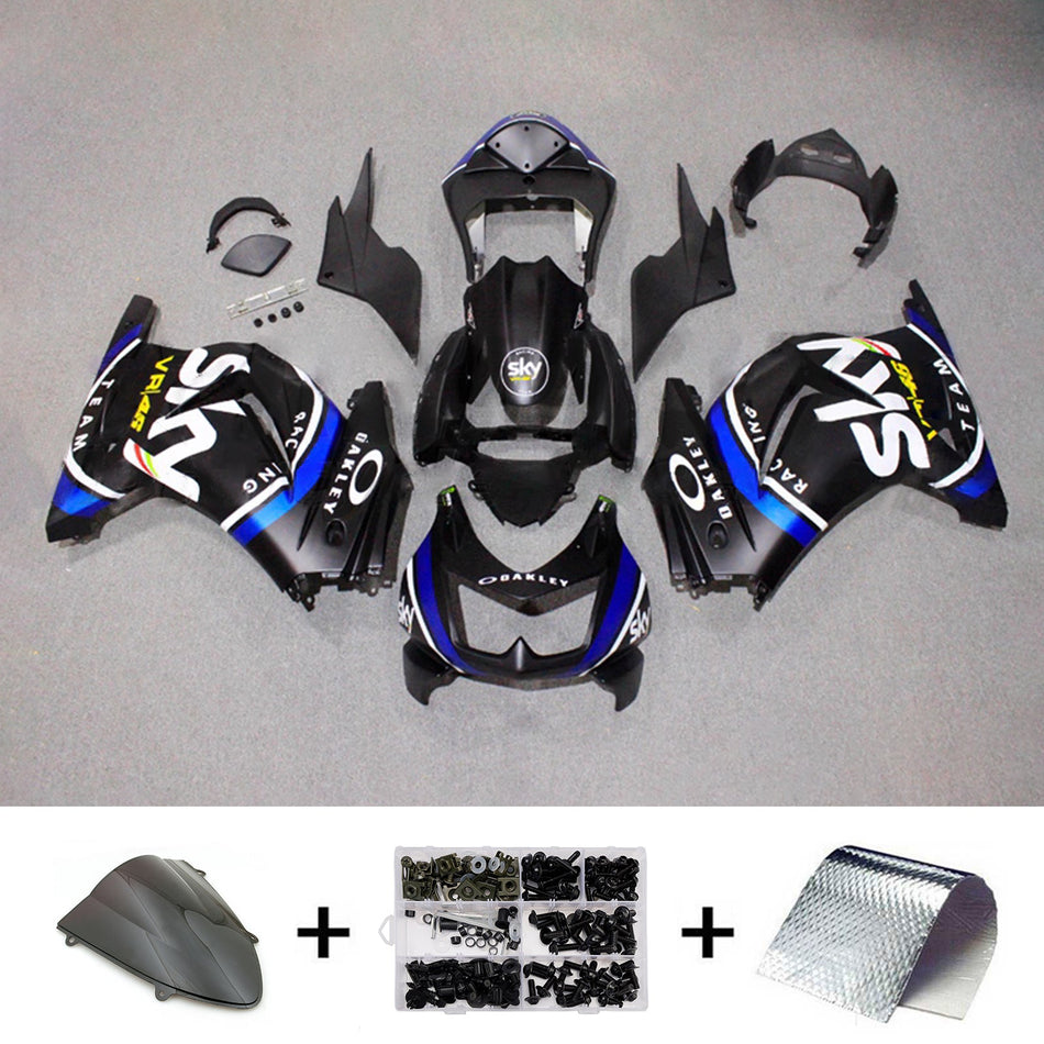 Verkleidungssatz aus ABS-Kunststoff, passend für Kawasaki EX250 Ninja250R 2008-2012