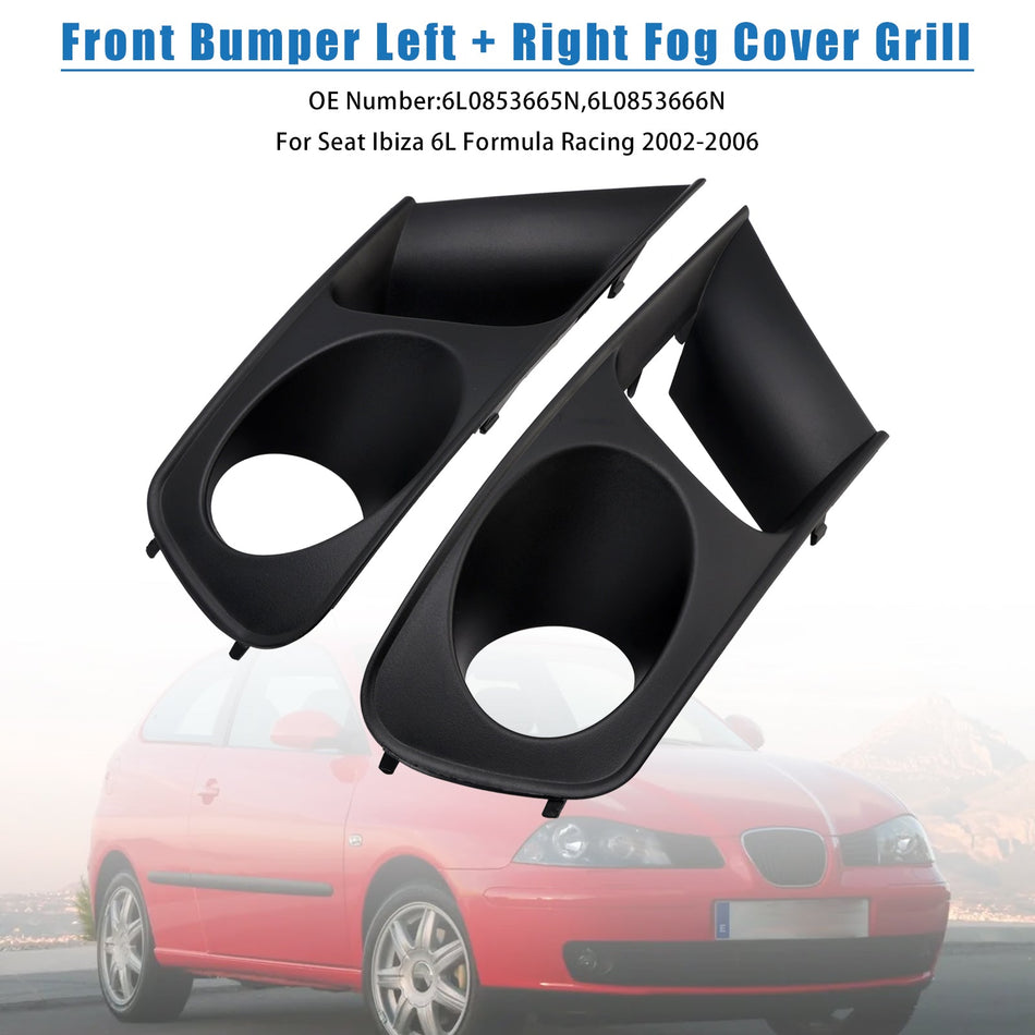 2002–2006 Seat Ibiza 6L Formula Racing Frontstoßstange Nebelscheinwerferabdeckung links + rechts