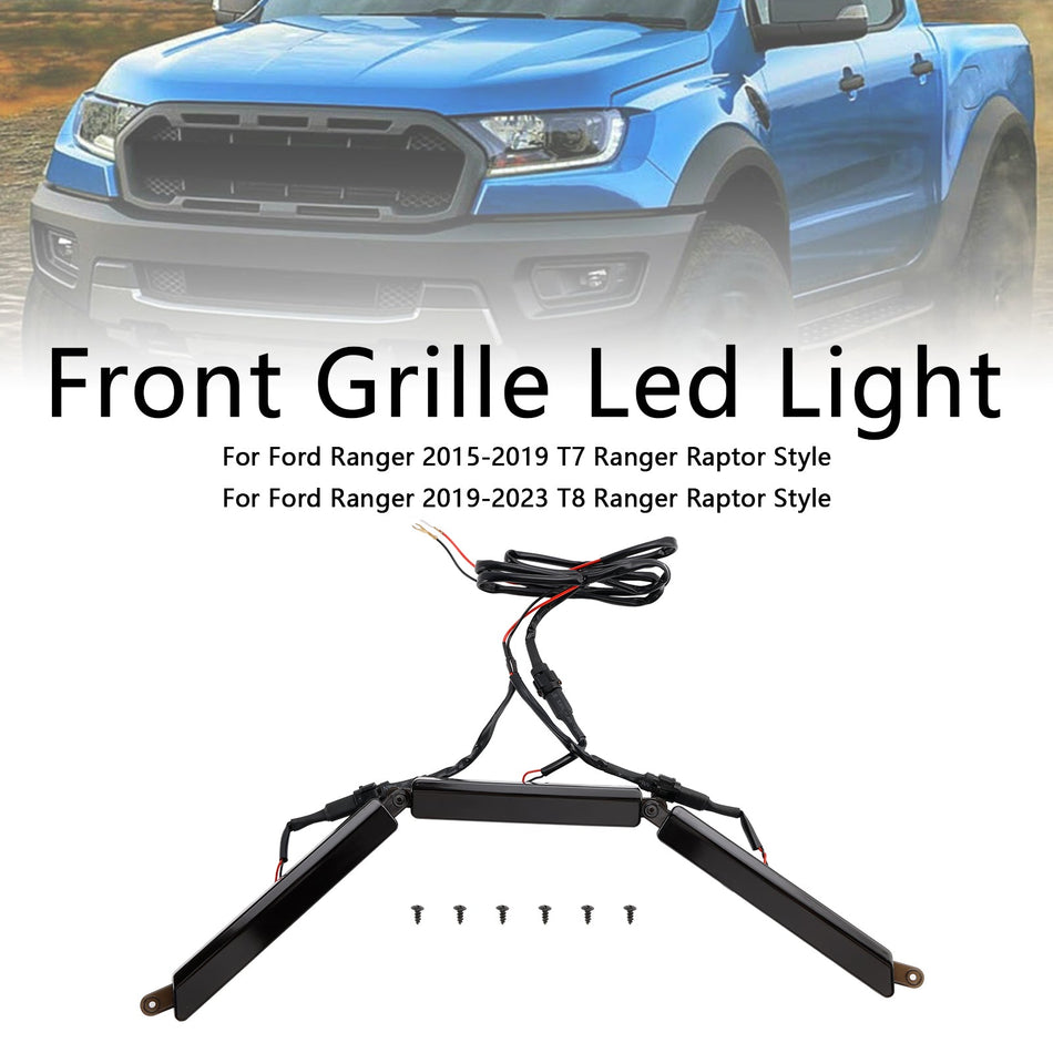 Frontgrill Grill Led Licht Fit Ford Ranger 2015-2023 T7 T8