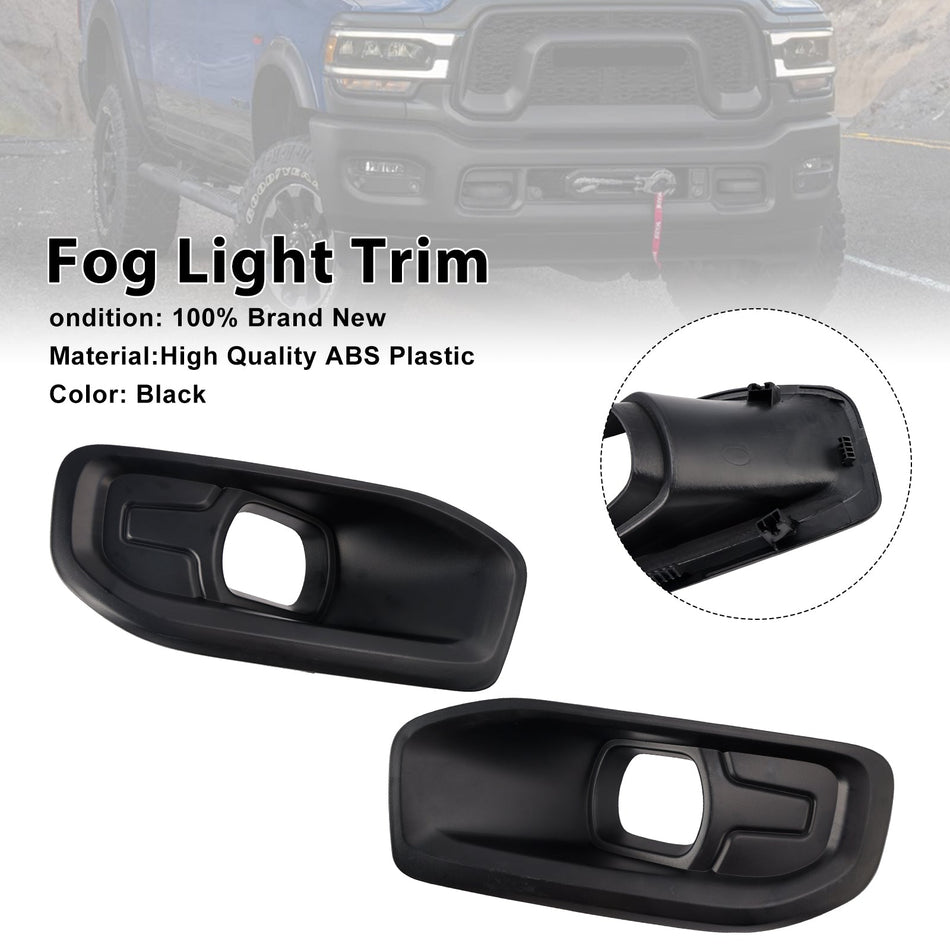 2019–2024 Ram 2500 3500 Paar Nebelscheinwerfer-Blendenverkleidung 68449341AA