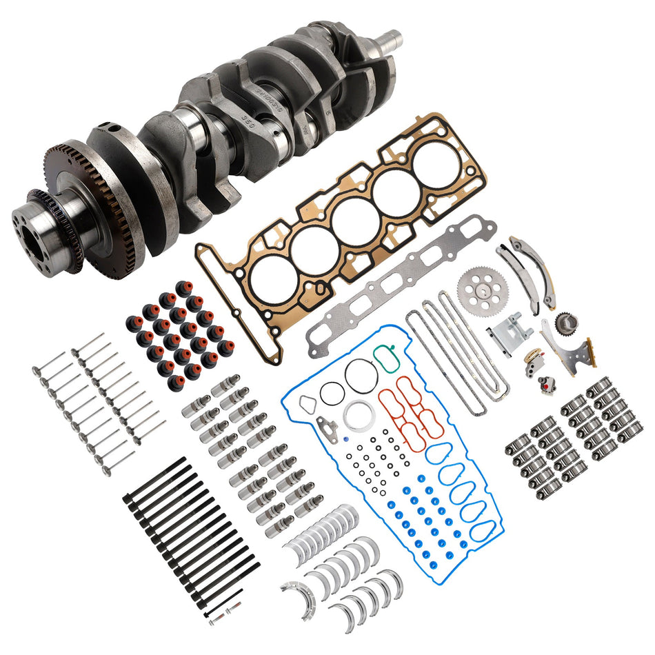 2007–2012 Chevrolet Colorado 3,7 l (3654 cm³, 223 CID, L5 DOHC) Motorüberholungssatz Kurbelwelle 89017791 HS26390PT
