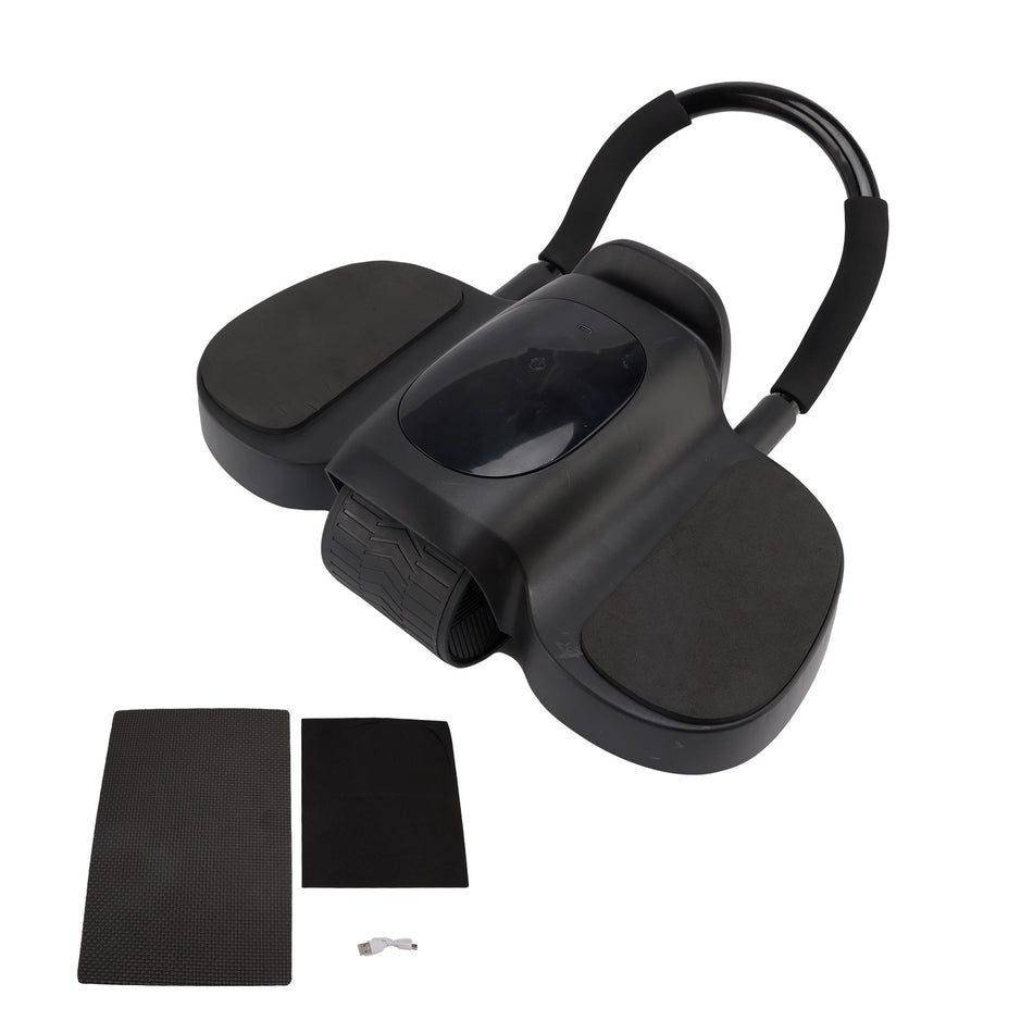 Upgraded Ab Roller with Elbow Support Perfect for Home Workouts Black Auto Rebound & LCD Display – Includes Knee Pads Timer & Core Trainer