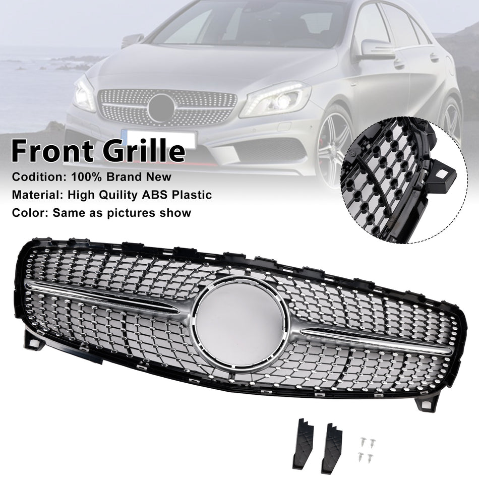 Diamond Front Bumper Grill Grille Für MERCEDES BENZ A CLASS W176 2016-2018