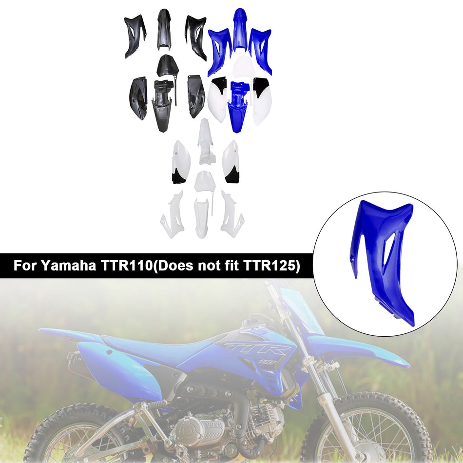 Yamaha TTR110 DIRT BIKE Karosserie Kunststoff Kit Kotflügel Verkleidung