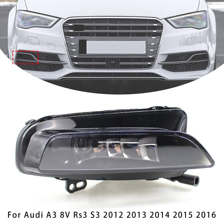 2012–2016 Audi A3 8 V Rs3 S3 1 Stück vorne rechts Nebelscheinwerfer Lampen mit Glühbirnen