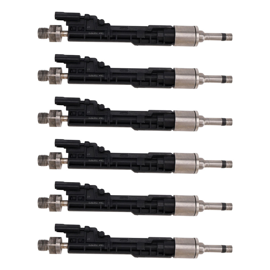 6 Stück Einspritzdüsen für BMW 5er GT 2011-2016 und X5 2011-2013 (Teilenummer: 0261500109)