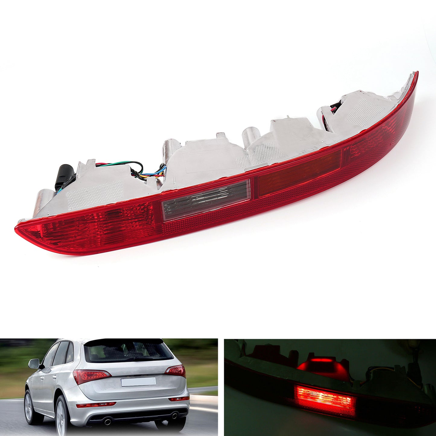 1× L/R Rear Lower Tail light Reverse Lamp Bumper Light For Audi Q5 2009-2015