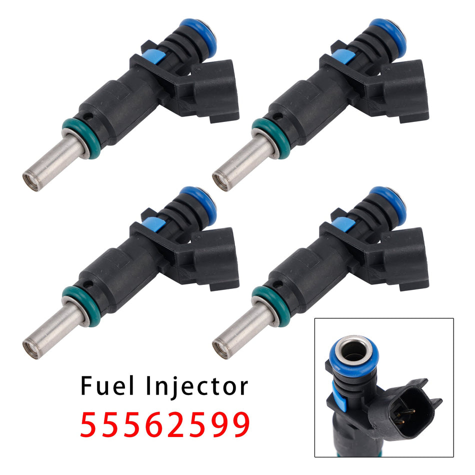 4 Stück Kraftstoffeinspritzdüsen für Opel, Vauxhall Astra, Insignia, Mokka, Chevrolet 55562599