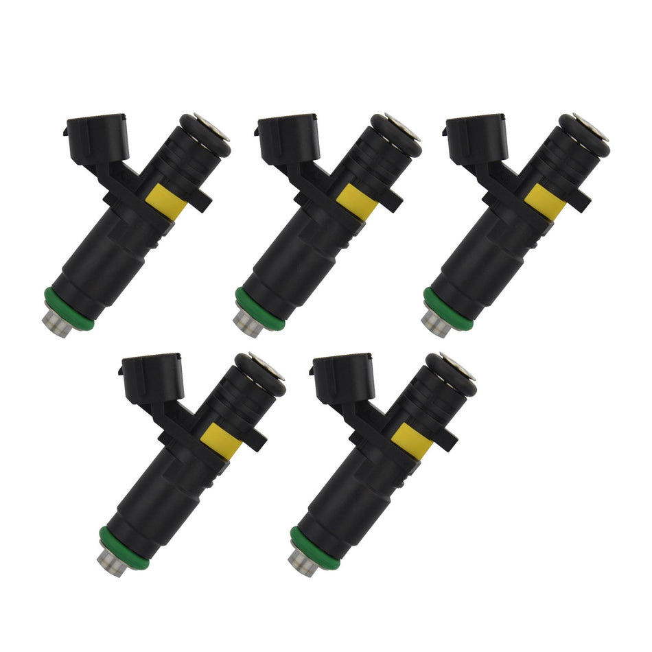 5 Stück Einspritzdüsen für Volkswagen Bora 2.5 (2006) und Jetta (2005–2006), Teilenummer 07K906031B