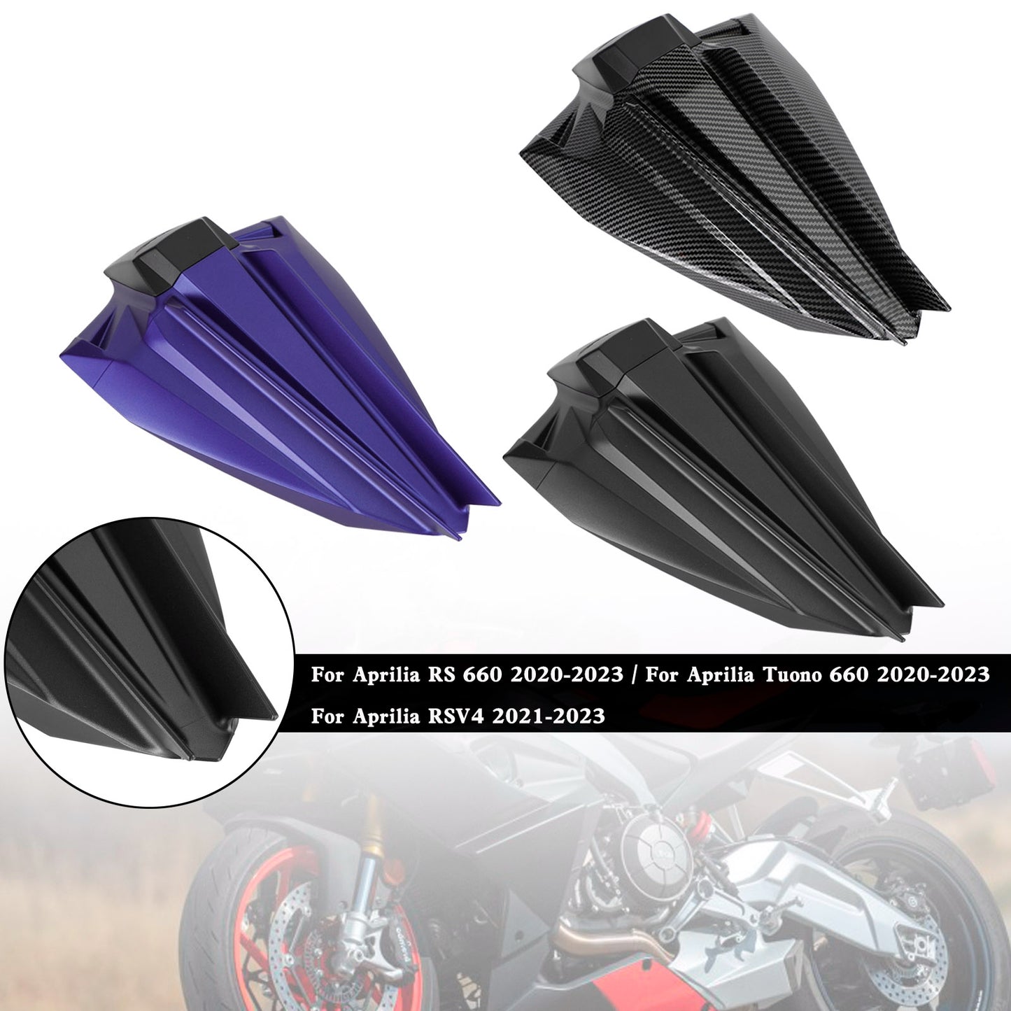 Capot de protection de siège arrière pour Aprilia RS 660 Tuono 660 RSV4 2020-2023