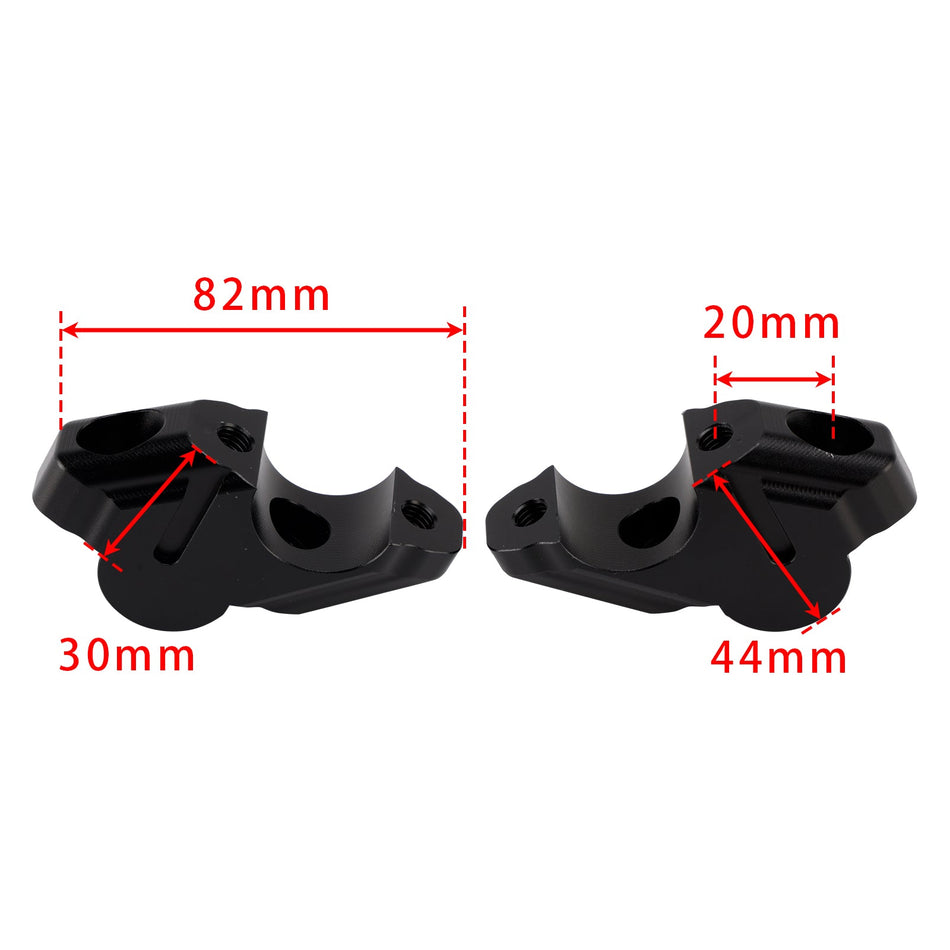 SPESSORI RIALZI RISER MANUBRIO FÜR YAMAHA TENERE 700 / RALLY 2019>2025