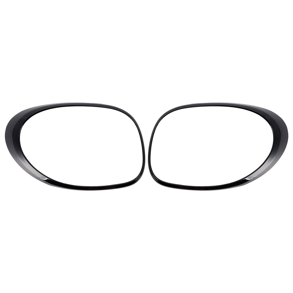 Rücklicht-Zierringe links + rechts für Fiat 500L 2014-2020, Schwarz
