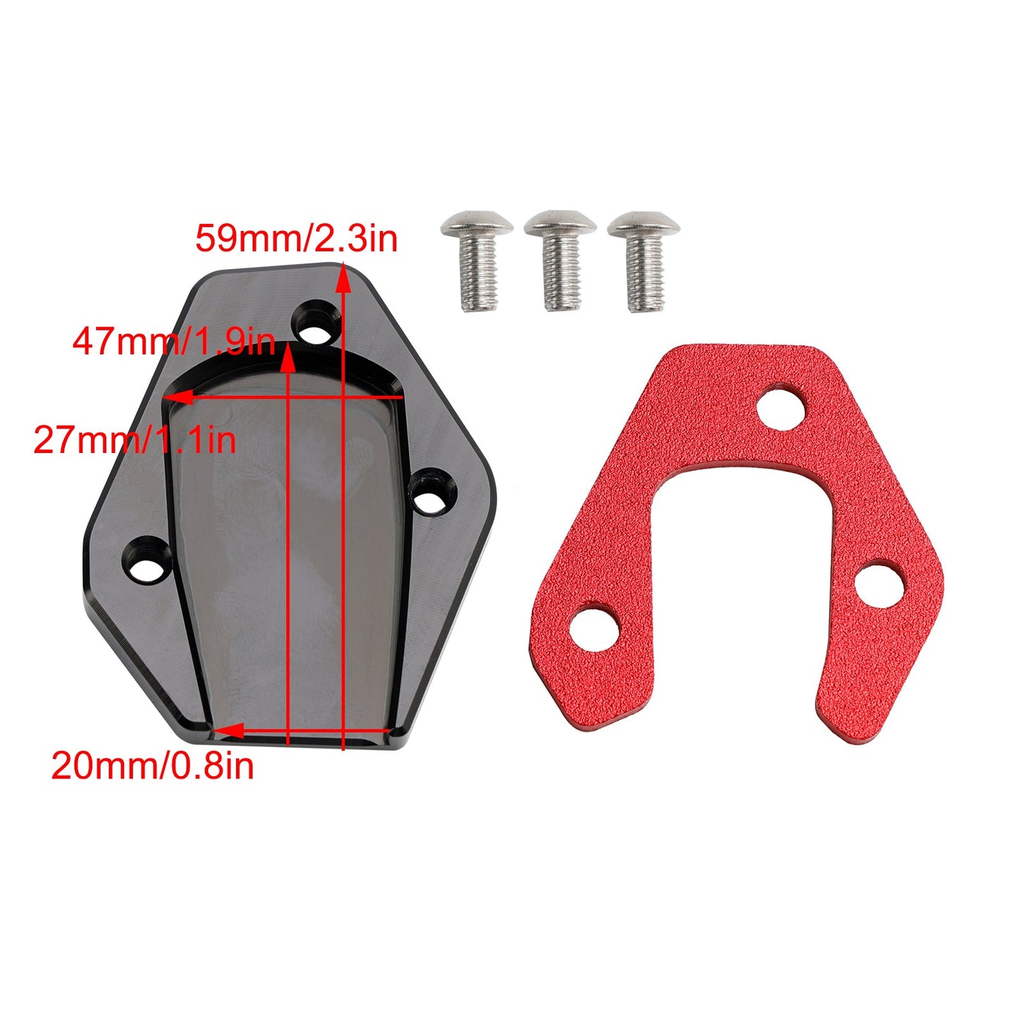 Ständer Vergrößern Platte Pad fit für HONDA GROM 125 MSX125 13-24 MONKEY 125 18-24