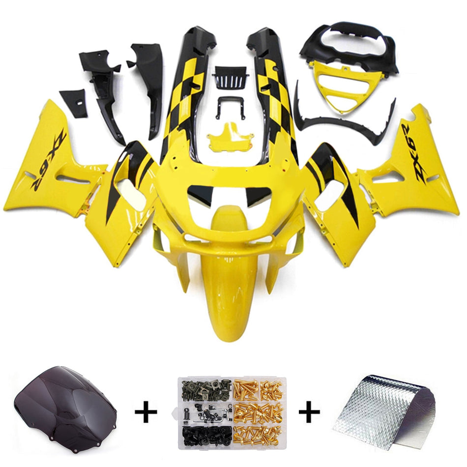 Verkleidungssatz aus ABS-Kunststoff, passend für Kawasaki ZZR400 (1993–2007) und ZZR600 (1998–2003)