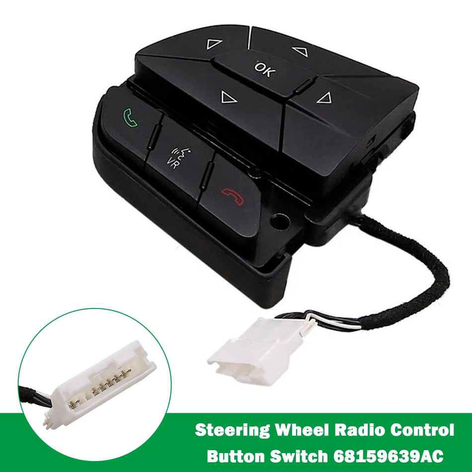 Lenkrad-Radiobedienknopf 68159639AC für Grand Cherokee 14-21