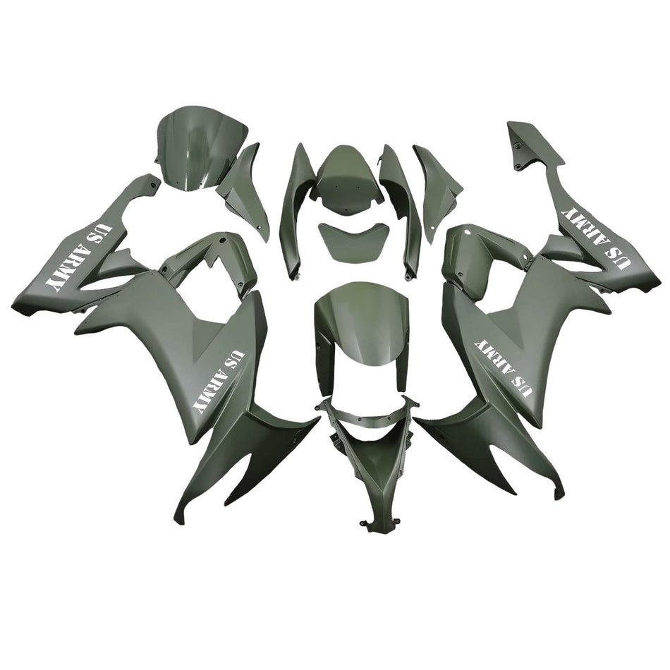 Injection Verkleidung Kit Karosserie Kunststoff ABS fit Für Kawasaki ZX10R 2008-2010