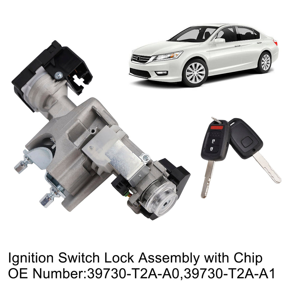 2013–2017 Honda Accord L4 2.4L Zündschloss-Verriegelungsbaugruppe mit Chip 39730-T2A-A1 39730-T2A-A0