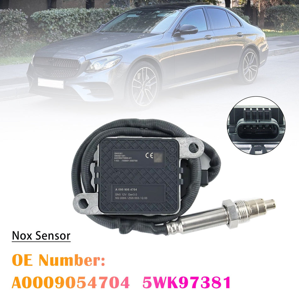 10.2018 - Für MERCEDES E-KLASSE T-Modell (S213) E 300 Kombi Stickoxidsensor (NOx-Sensor) A0009054704