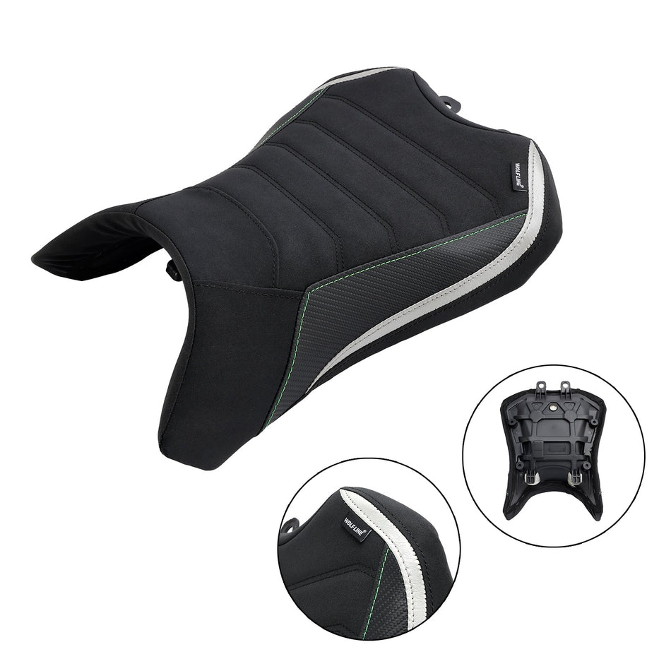 2022-2023 Front Raider Sitz Fahrer Kissen Pu Fit Schwarz Für Kawasaki Ninja 1000Sx