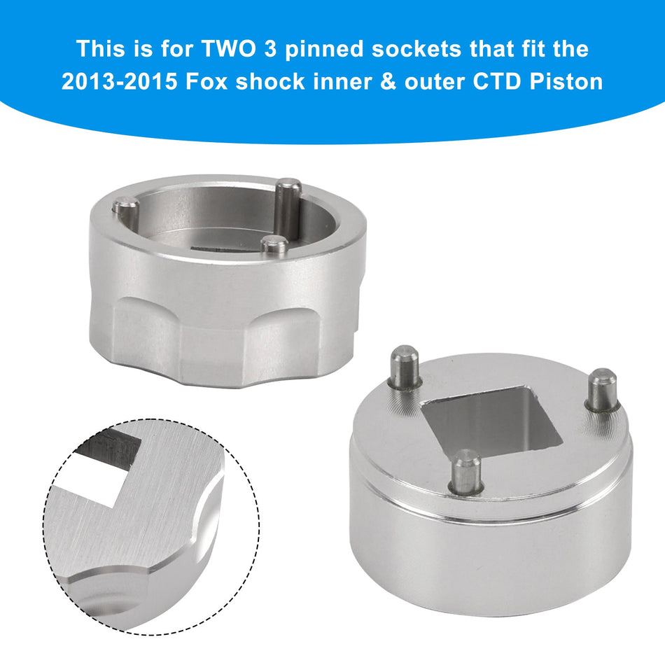 3-poliger CTD-Kolbensatz – Innen- und Außenbuchsen 398-00-348 und 398-00-504 für Fox