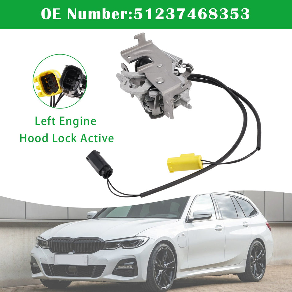 Motorhaubenverriegelung links, aktiv, 51237468353, für BMW 1er F40, 3er G20/G21 (2019–2024)