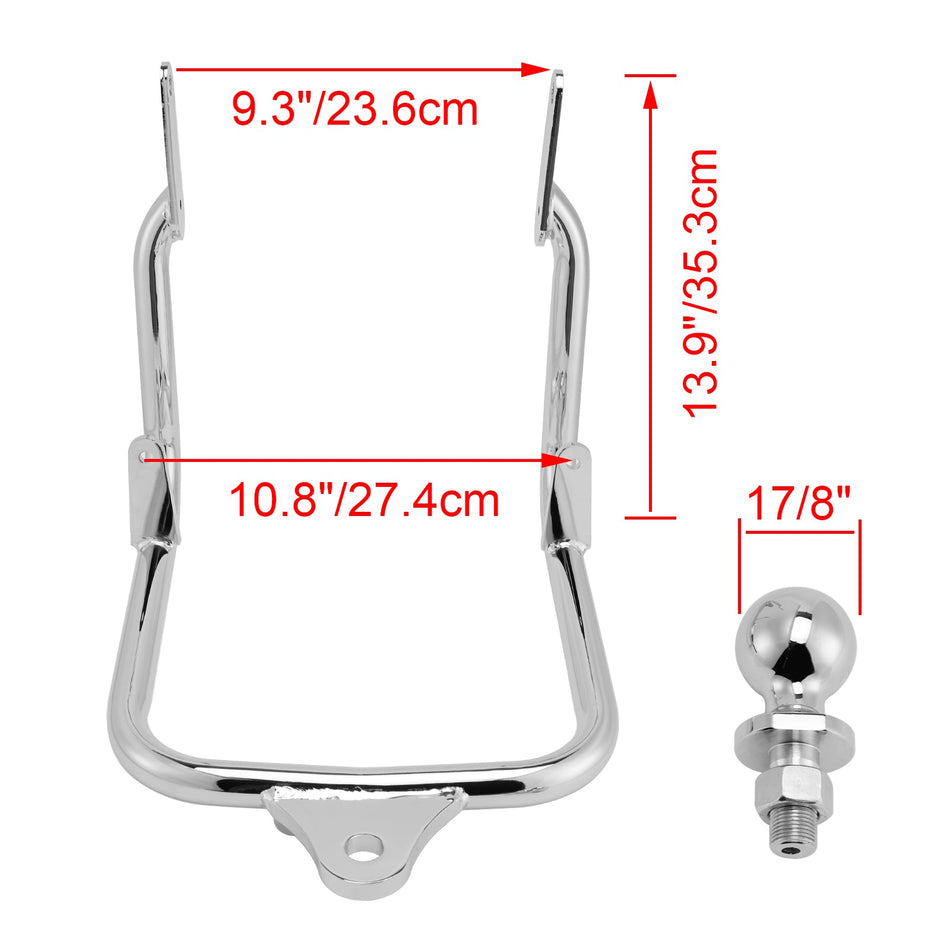 Anhängerkupplung für Touring Electra Street Glide FLHX 2009-2023, Silber