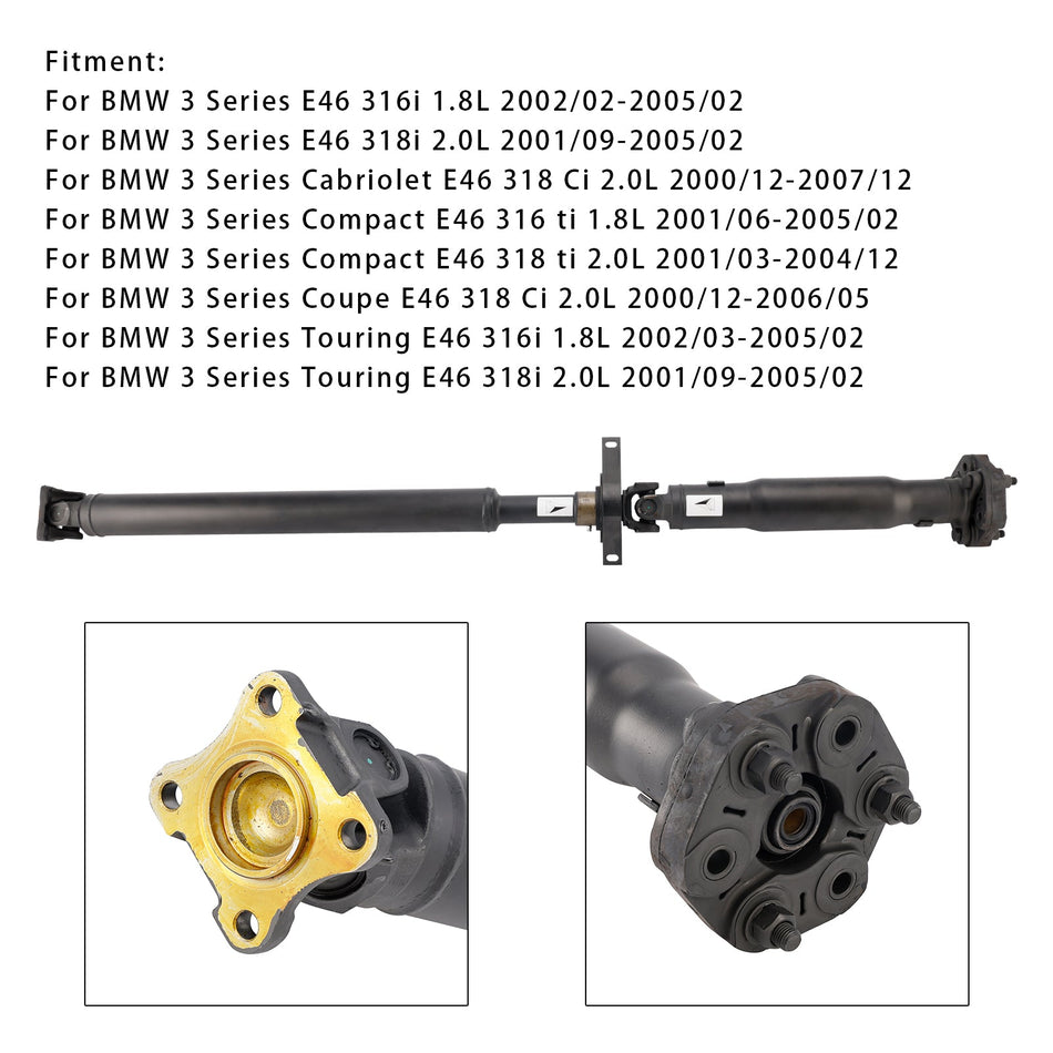 Hinten Antriebswelle Prop Welle Montage 26117519303 Für BMW 3 Serie E46