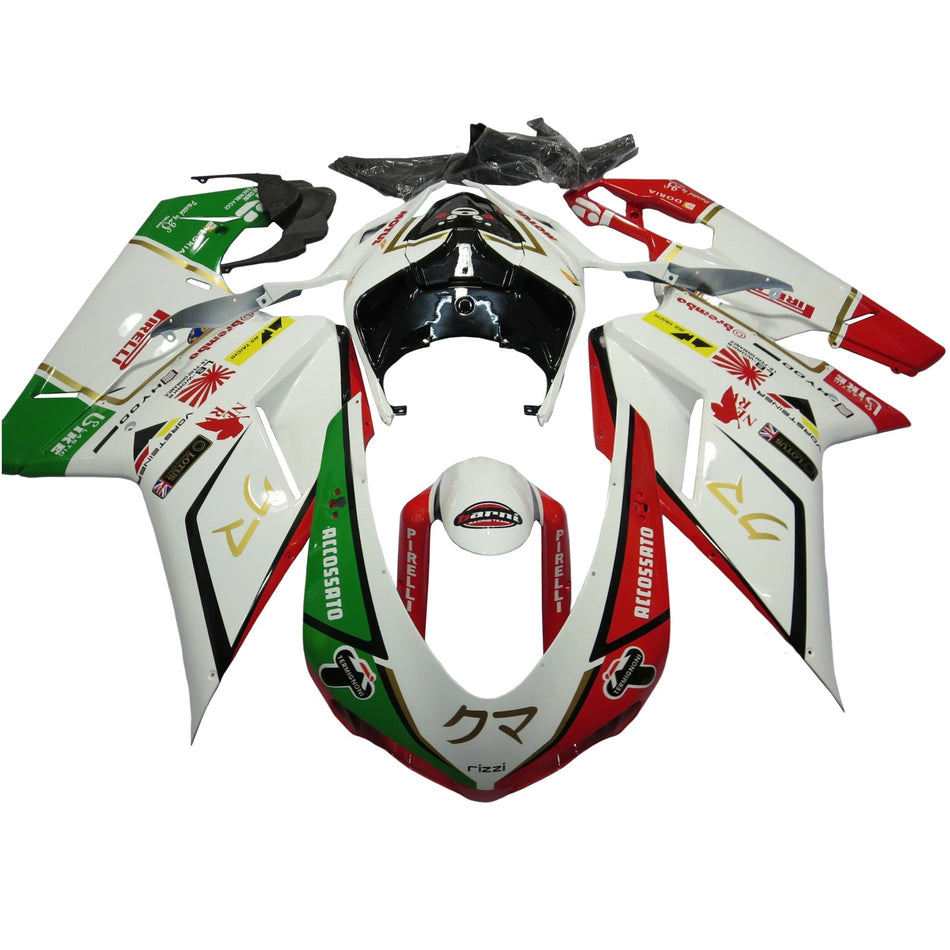 2007-2011 Ducati 1098 1198 848 Verkleidungssatz Karosserie ABS