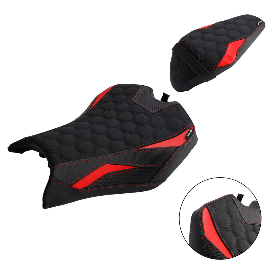 2025- Für Kawasaki Z900 Zr900-F Raider Soziuskissen-Set vorne & hinten, Rot2