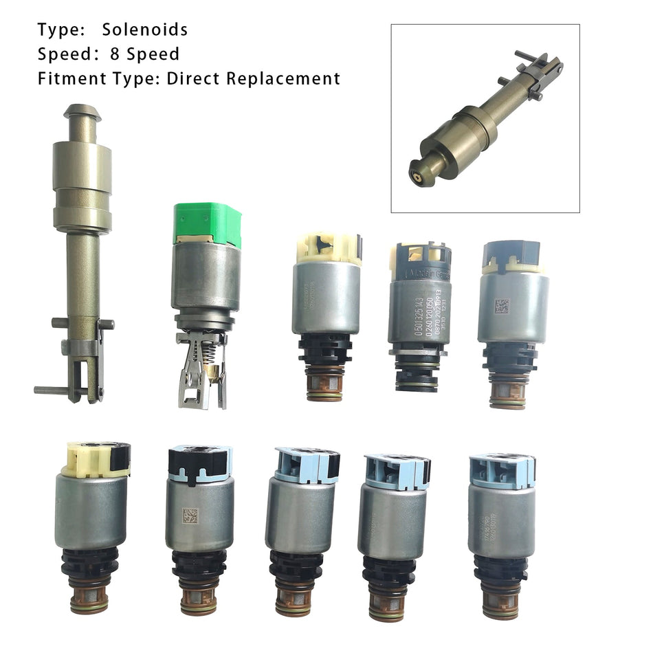 10 stücke 8-Gang-Automatikgetriebe-Magnetschalter-Kit 8HP75 8HP50 Für BMW Für Dodge Für Jeep Für Alfa Für Romeo