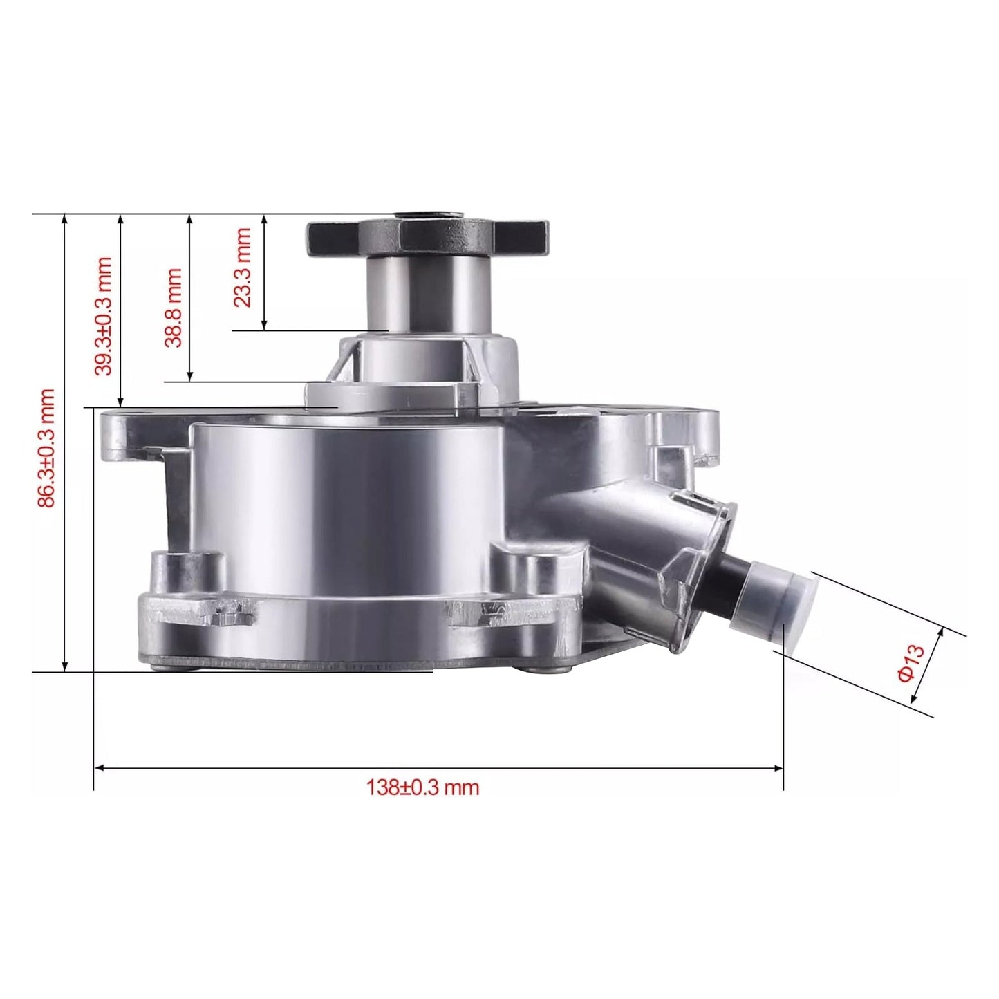 2006-2007 Volkswagen Beetle Cabrio 2,5 l 5 Zylinder A/T Vakuumpumpe 07K145100H 904-817