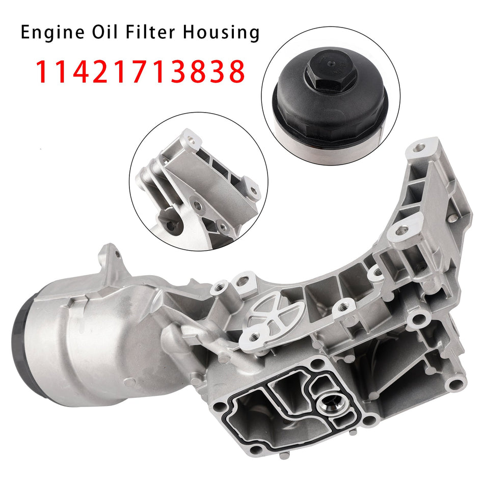 Motorölkühler-Filtergehäuse 11421713838 für BMW X5 E53 2001-2006 L6 3.0L alle Karosserievarianten