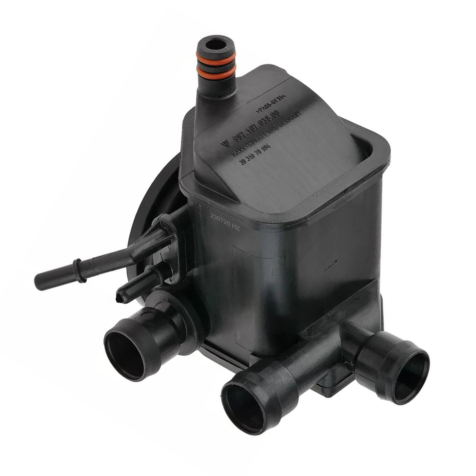 2006–2008 Porsche 911 Carrera 4S H6 3,8 l Mittelmotor-Ölabscheider-Entlüftungsventil 99710703800 90033105340