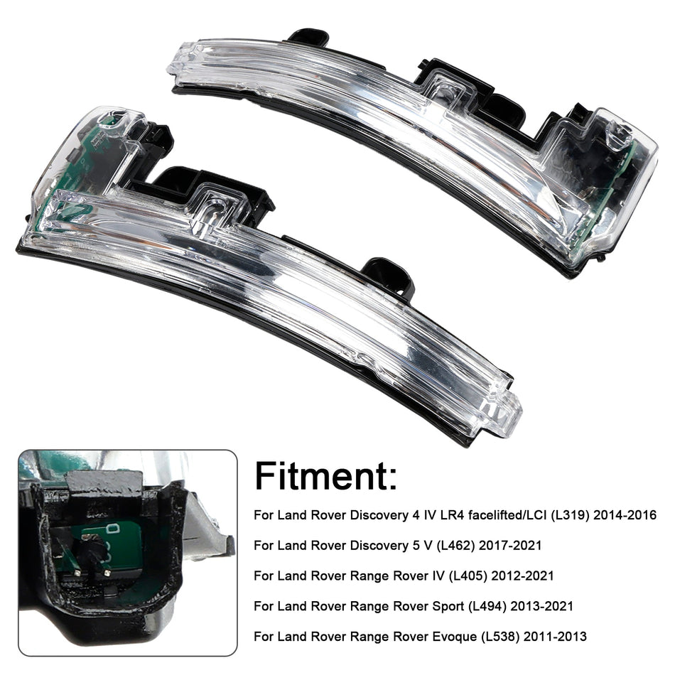 2Pcs Dynamische Flügel Spiegel LED Signal Anzeige Licht Für Range Rover Sport
